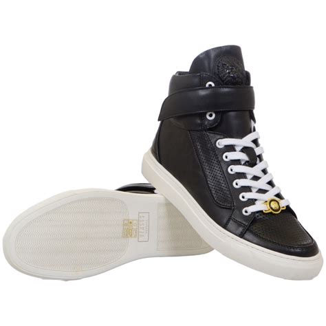 Versus Versace High Top Lion Head Trainer in Black 